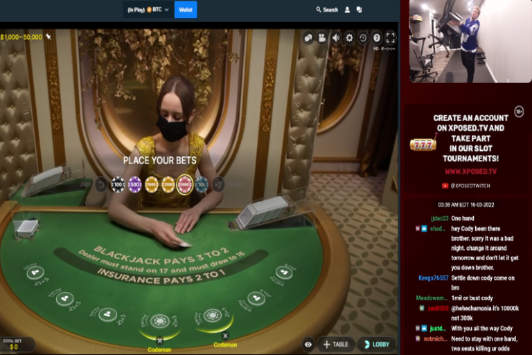 Twitch Streamer Xposed Has Meltdown After Losing $850,000 in 35-Minute Blackjack Session